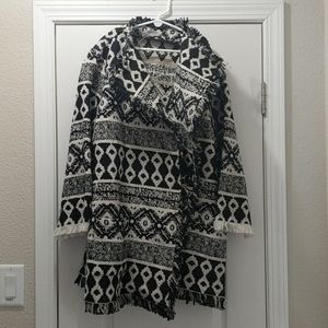 World Market Aztec Wrap Sweater